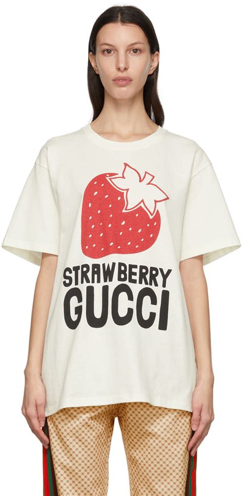 gucci strawberry tshirt|Gucci strawberry shoes price.